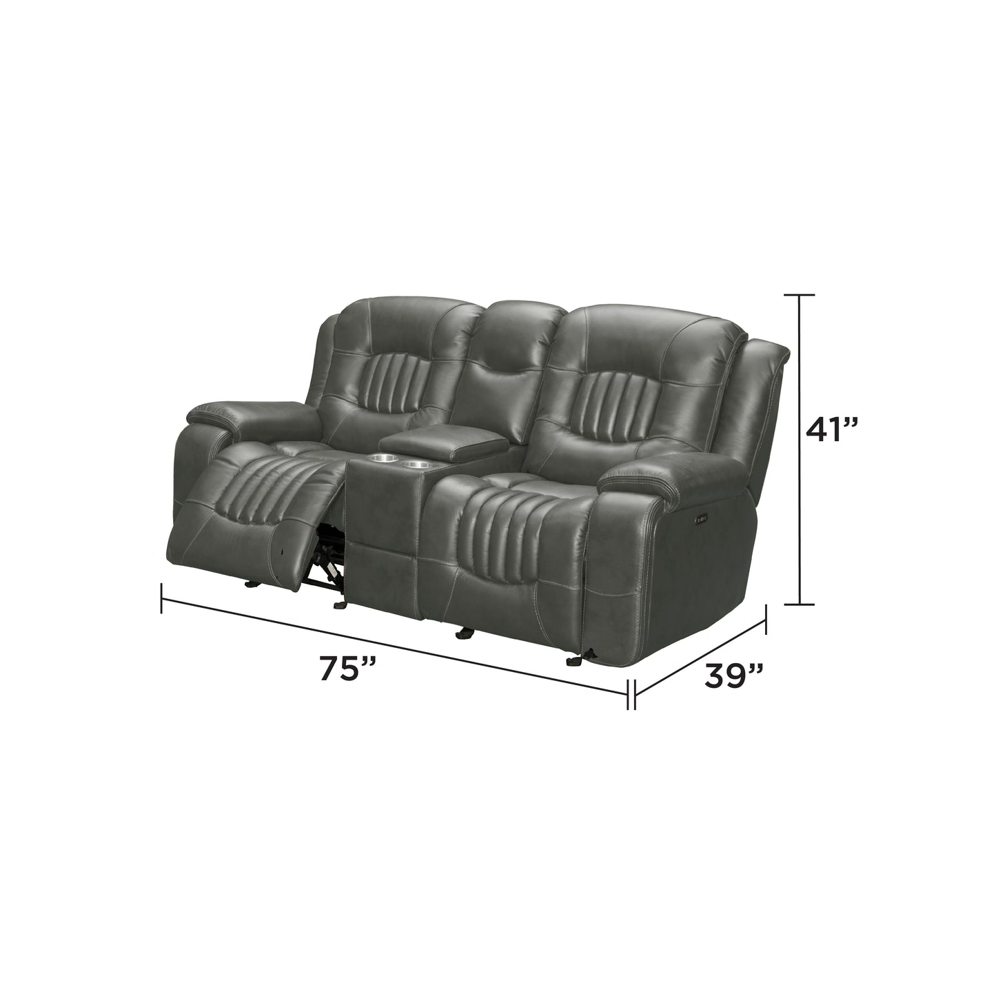 Looper Power Reclining Loveseat