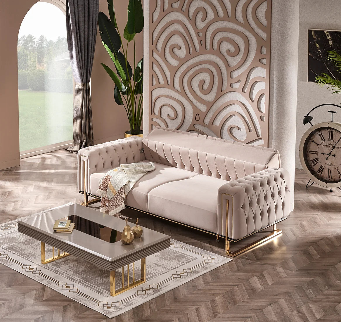Cozyland Celeste (3+2+1) Sofa Set – Convertible & Luxurious