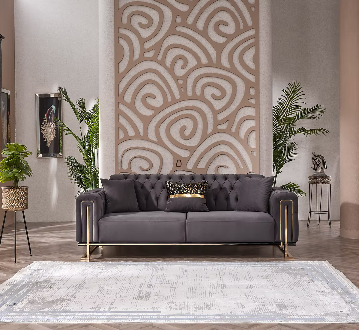 Cozyland Celeste (3+2+1) Sofa Set – Convertible & Luxurious