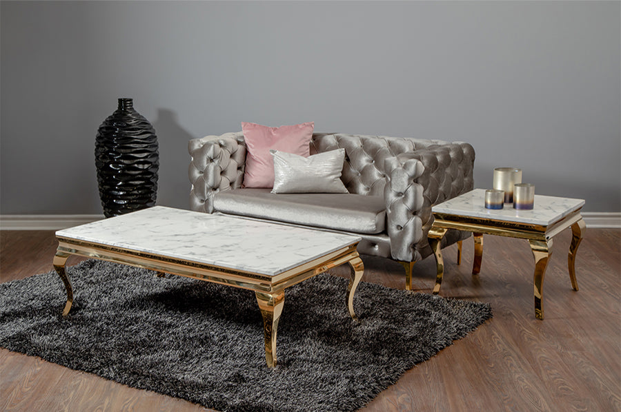 Tusk Coffee Table (Gold and Silver)