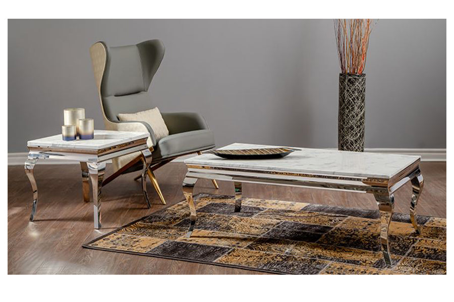 Tusk Coffee Table (Gold and Silver)
