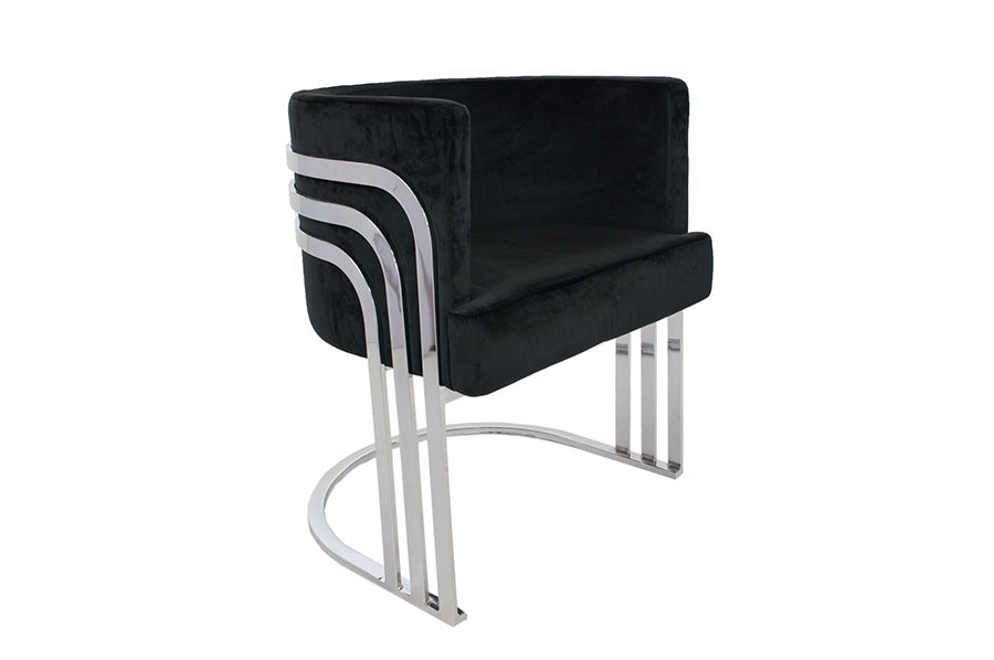 Opal Silver Accent Chair