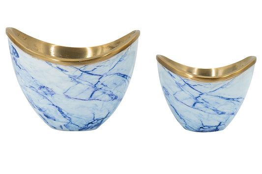 Blue & Gold Bowl Set