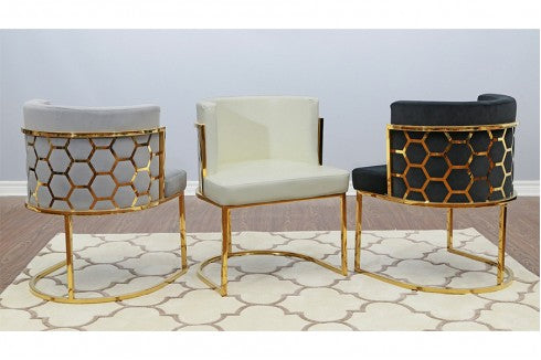Hexa Luxe Accent Chair