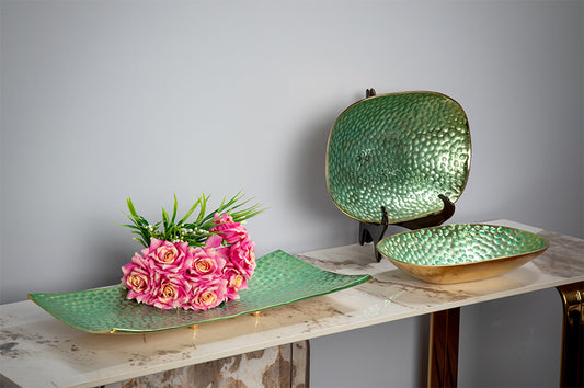 Henley Platter (Sage Green & Silver)