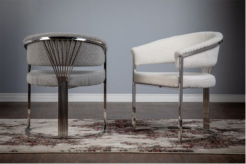 Regalia Silver Accent Chair